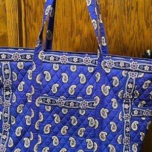 Vera Bradley Royal Blue Paisley Tote